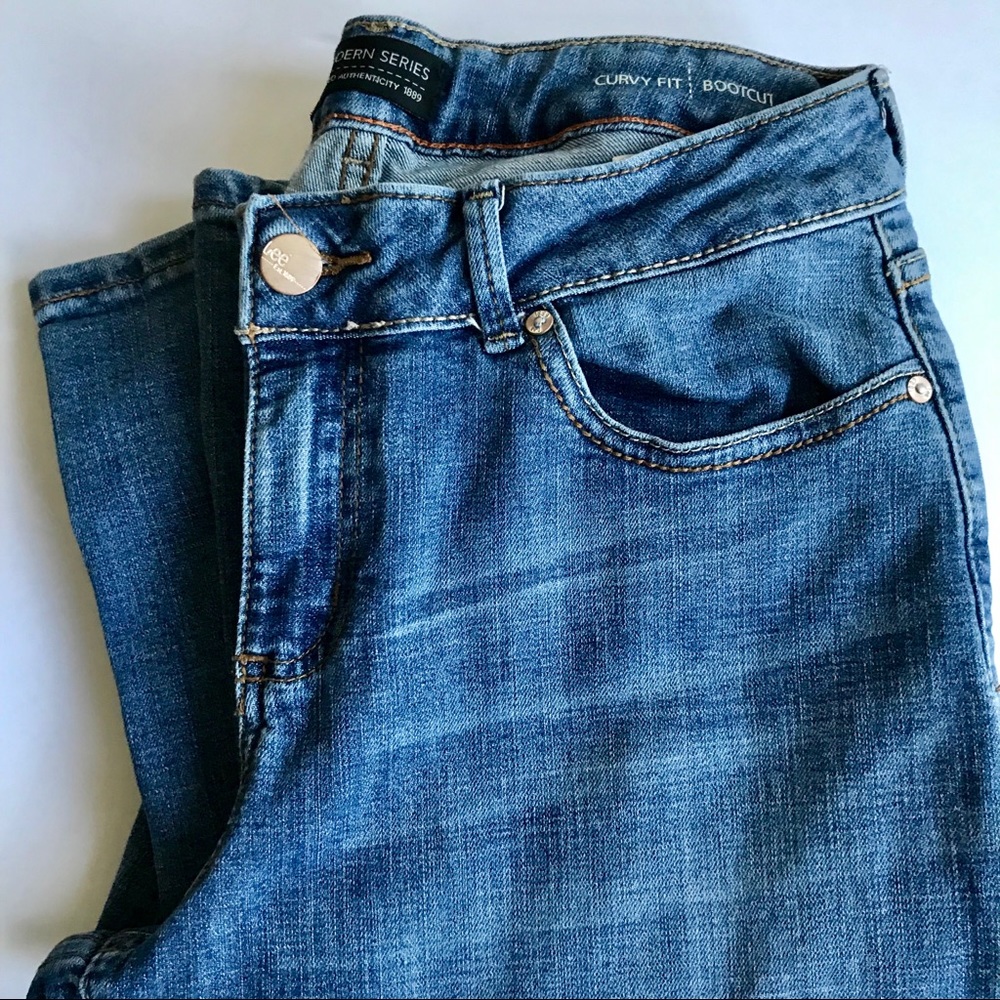 Lee Boot Cut Jeans Size 12 Long Curvy Fit